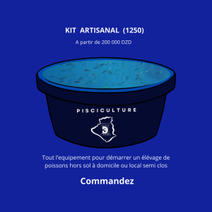 Bassins et équipements pour produire 400 kg de poissons en 4 mois.