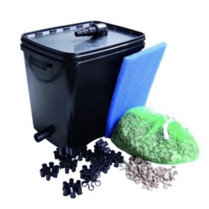 Filtre biologique pour aquaculture, équipé de bio anneaux et de mousse filtrante, conçu pour optimiser la qualité de l’eau en décomposant les déchets organiques et en réduisant les niveaux d’ammoniac.