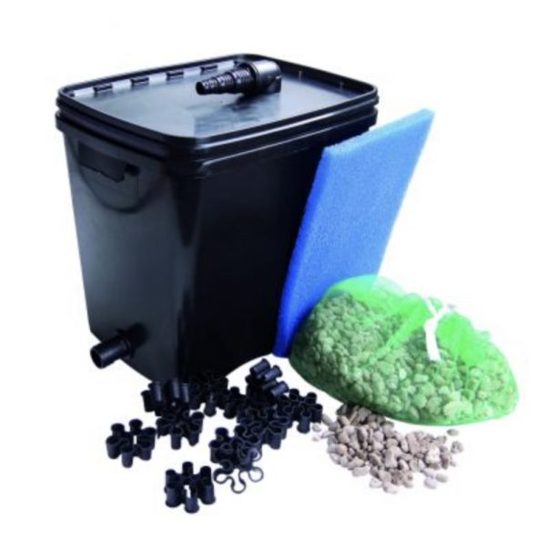 Filtre biologique pour aquaculture, équipé de bio anneaux et de mousse filtrante, conçu pour optimiser la qualité de l’eau en décomposant les déchets organiques et en réduisant les niveaux d’ammoniac.