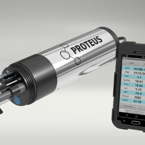 Sonde multiparamètres pour l’analyse de la qualité de l’eau en aquaculture, mesurant plusieurs paramètres essentiels.