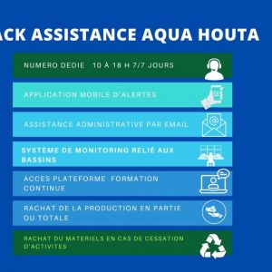 Pack Assistance Aquaculture avec numéro dédié et application mobile.